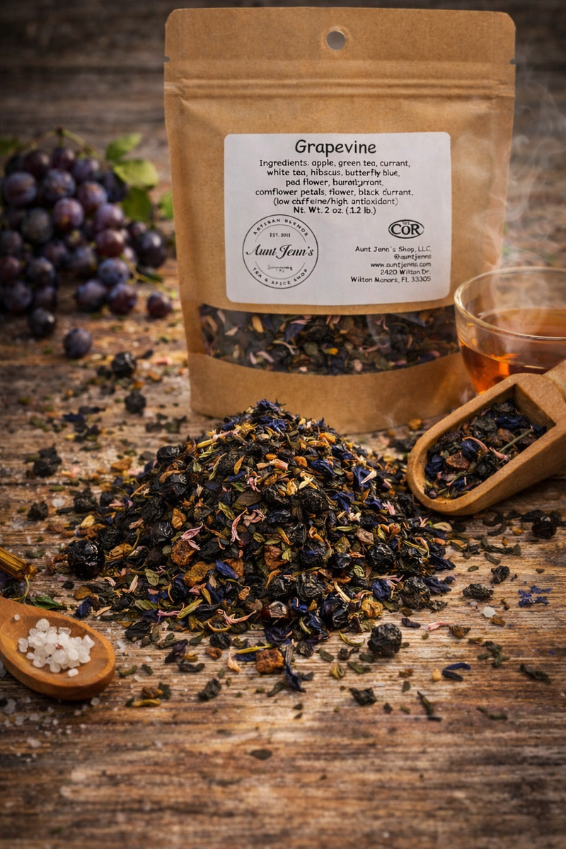 Grapevine Loaded Tea Grapevine β Aunt Jenn's Tea & Spice Shop