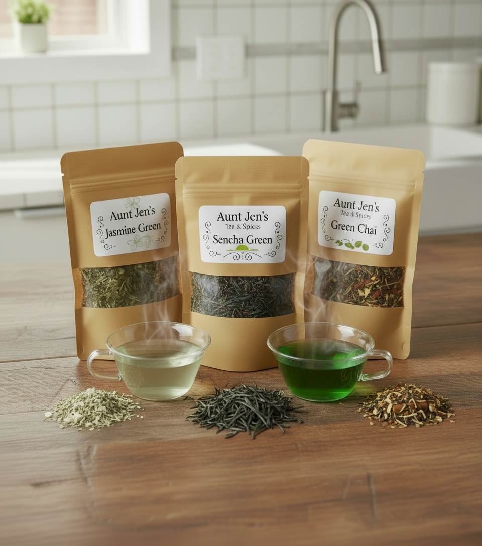 Green Garden Trio – Aunt Jenn's Tea & Spice Shop